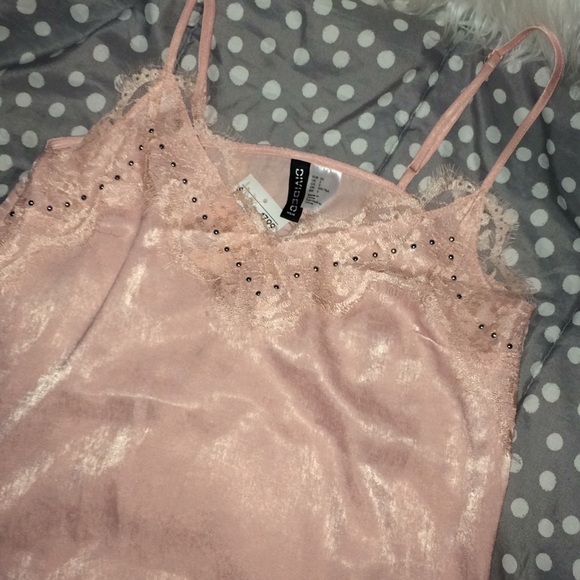 Brand New H&M Pink Silk Dress Up Top - Picture 2 of 3
